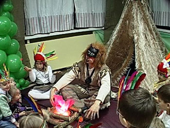 детский праздник с индейцами минск