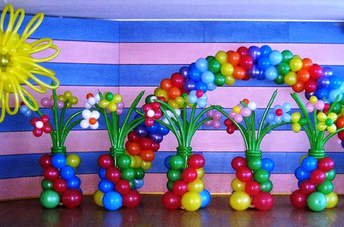 декор шарами на детский праздник минск